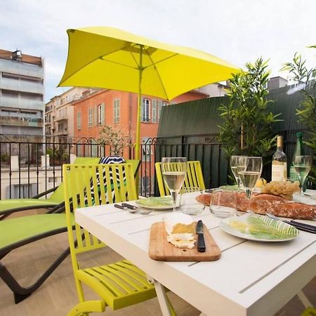 尼斯F2 Terrasse, Moderne, Hyper Centre, Clim, Ascenseur- Dubouchage公寓 外观 照片