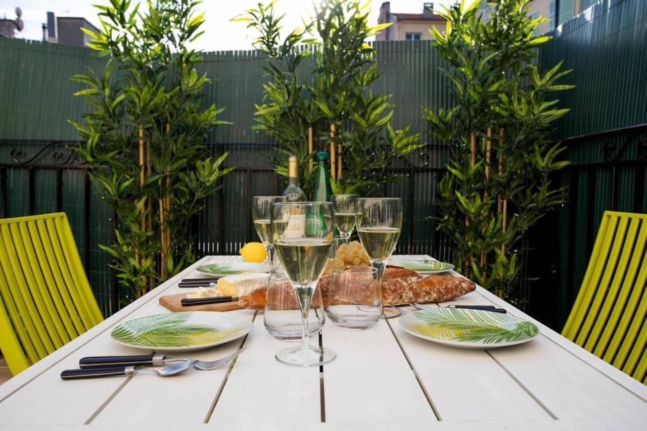 尼斯F2 Terrasse, Moderne, Hyper Centre, Clim, Ascenseur- Dubouchage公寓 外观 照片