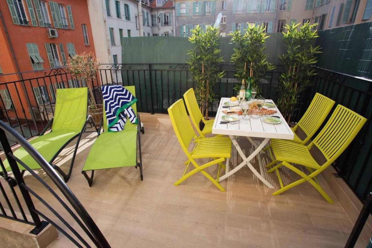 尼斯F2 Terrasse, Moderne, Hyper Centre, Clim, Ascenseur- Dubouchage公寓 外观 照片